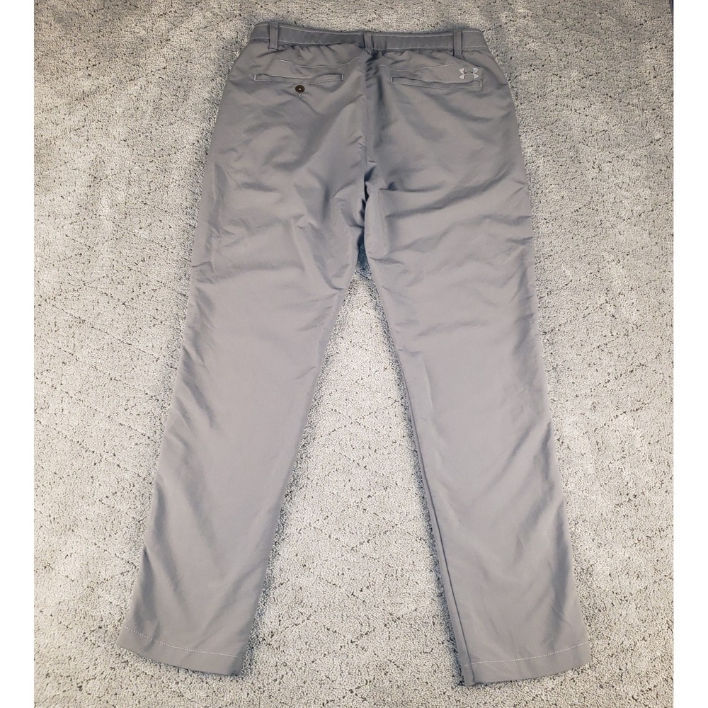 Under Armour Golf Pants Mens 34x32 Gray Relaxed Straight Lightweight Performance - Picture 2 of 6